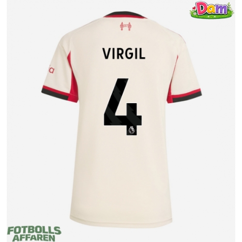 Liverpool Virgil van Dijk #4 Bortatröja Kvinnor 2025-26 Kortärmad